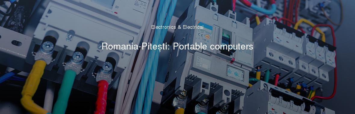 Romania-Pitești: Portable computers