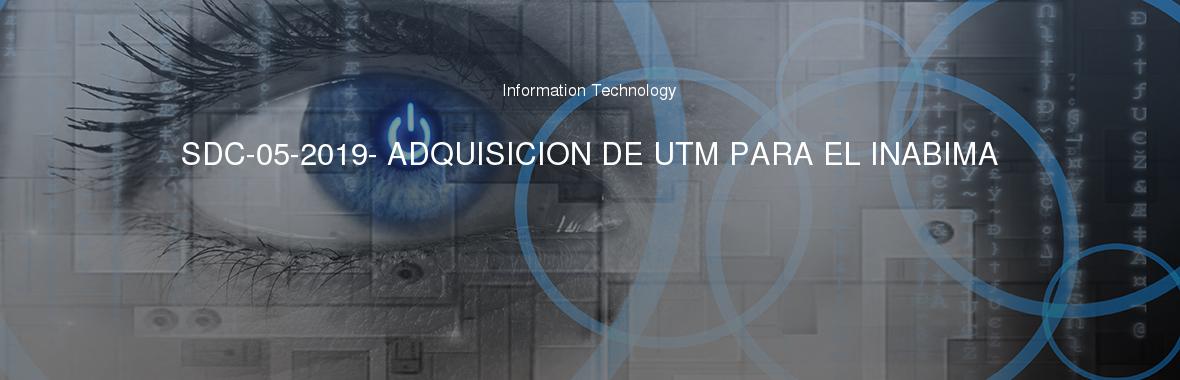 SDC-05-2019- ADQUISICION DE UTM PARA EL INABIMA