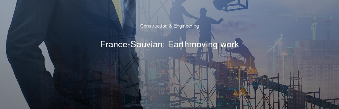 France-Sauvian: Earthmoving work