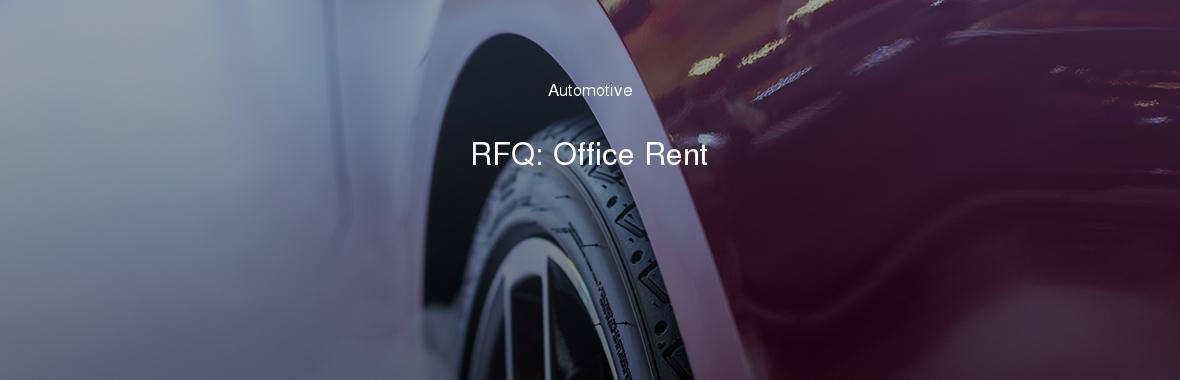 RFQ: Office Rent