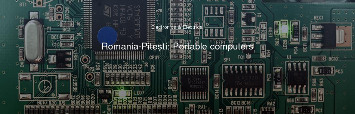 Romania-Pitești: Portable computers