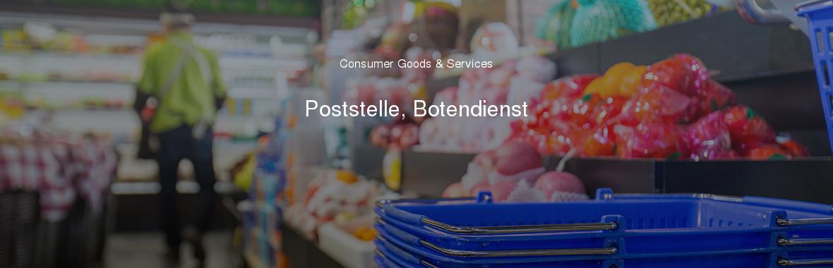 Poststelle, Botendienst